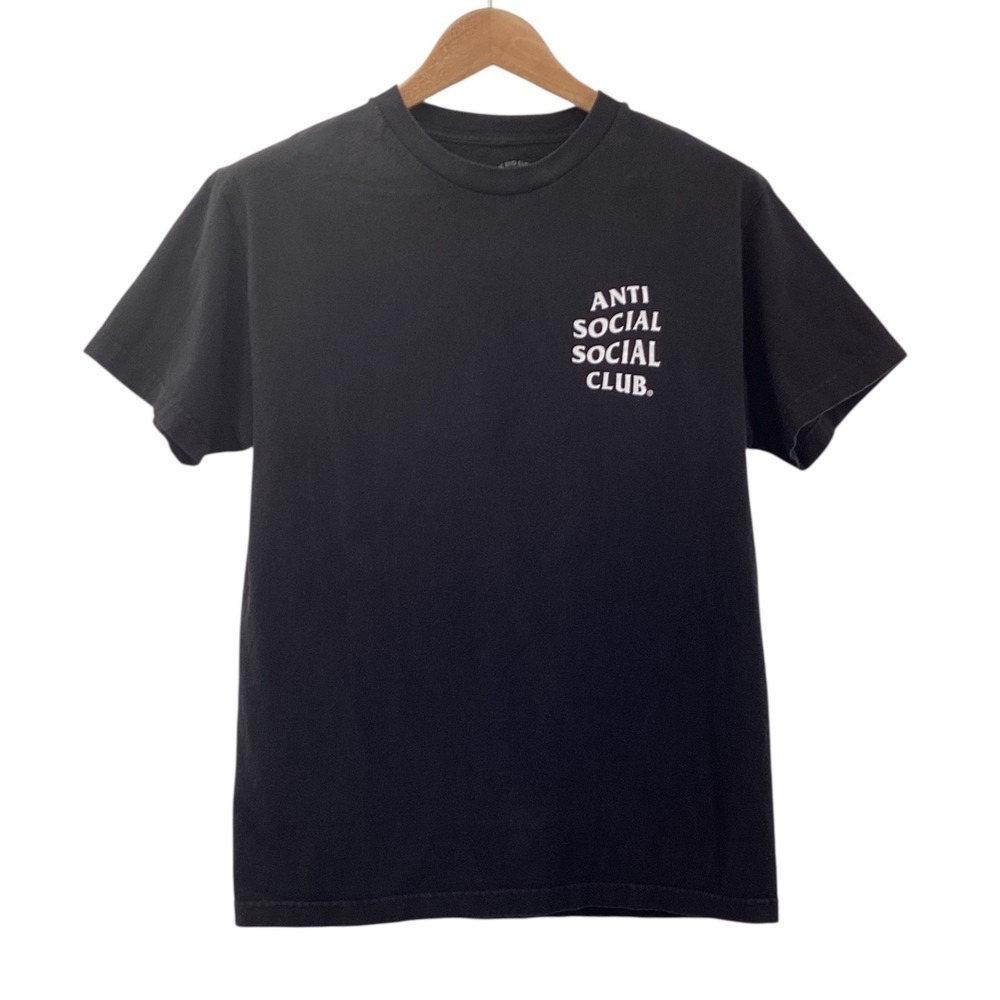 Anti Social Social Club Mens Logo T-Shirt Black Medium Streetwear Graphic Tee